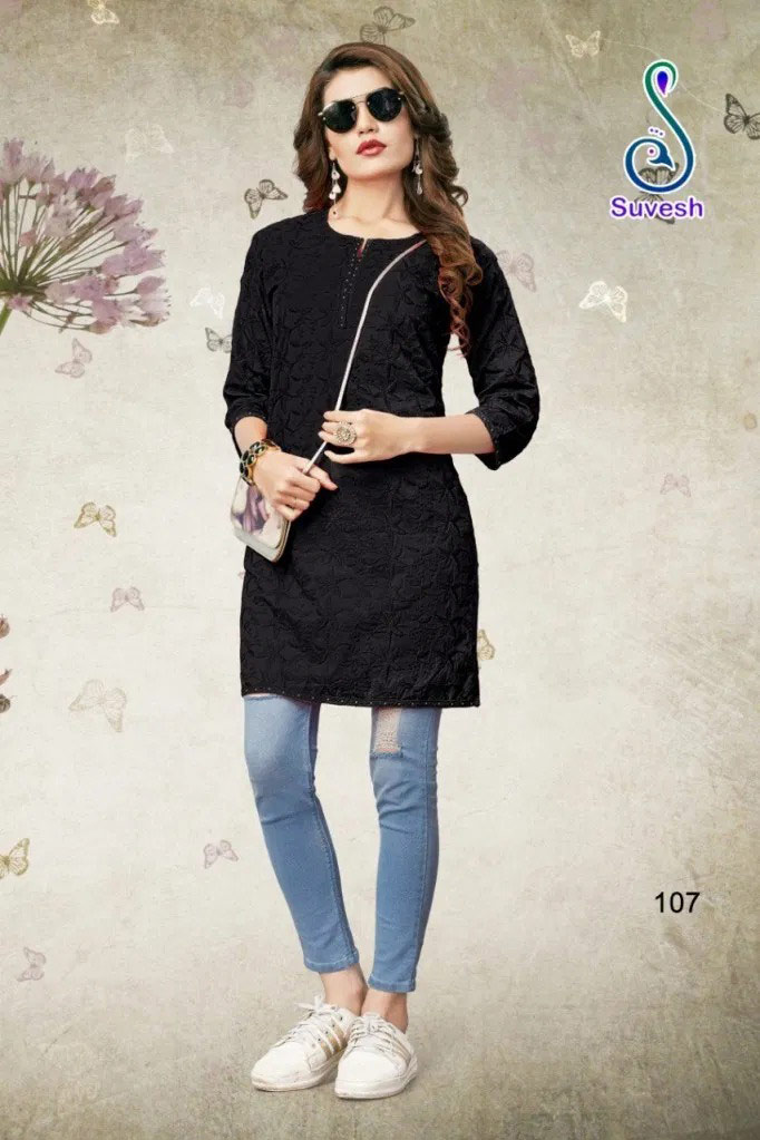 Lakhnavi Vol-4 Suvesh Cotton Short Kurti Manufacturer Lakhnavi Vol-4 Suvesh Cotton Short Kurti Manufacturer
